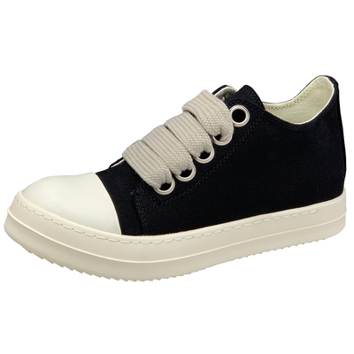 ro粗鞋带帆布鞋男厚底增高板鞋潮