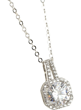 仲夏之晶925银女项链简约