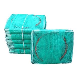 虾笼鱼网渔网折叠加厚捕虾网捕鱼笼黄鳝笼龙虾网螃蟹笼抓鱼笼地网