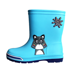 儿童雨鞋小中大童小学生男童女童宝宝防水鞋卡通防滑四季加绒雨靴