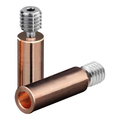 CR10/Ender3双金属喉管3D打印机钛合金镀铜铜挤出头导热管耐高温