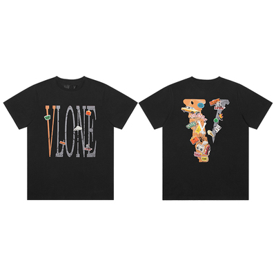 VLONE STAPLE系列 美式复古短袖贴纸涂鸦LOGO印花夏季T恤男女同款