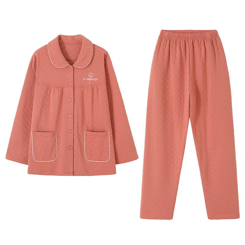 芬腾睡衣女春秋款纯棉长袖家居服