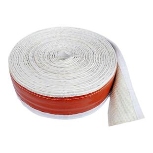 防火套管阻燃搭扣式硅胶玻纤套管电线保护硅橡胶绝缘管耐高温油管