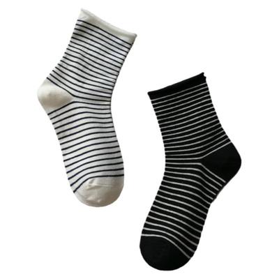 韩国原宿学院风日系条纹堆堆袜子