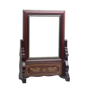 老人遗像相框实木底座支架摆台架定制12寸A4模糊照片修高清16寸A3