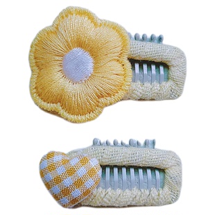 婴幼儿小童汗毛夹女孩发量少卡通胎毛夹子秋冬新款不伤发花朵头饰