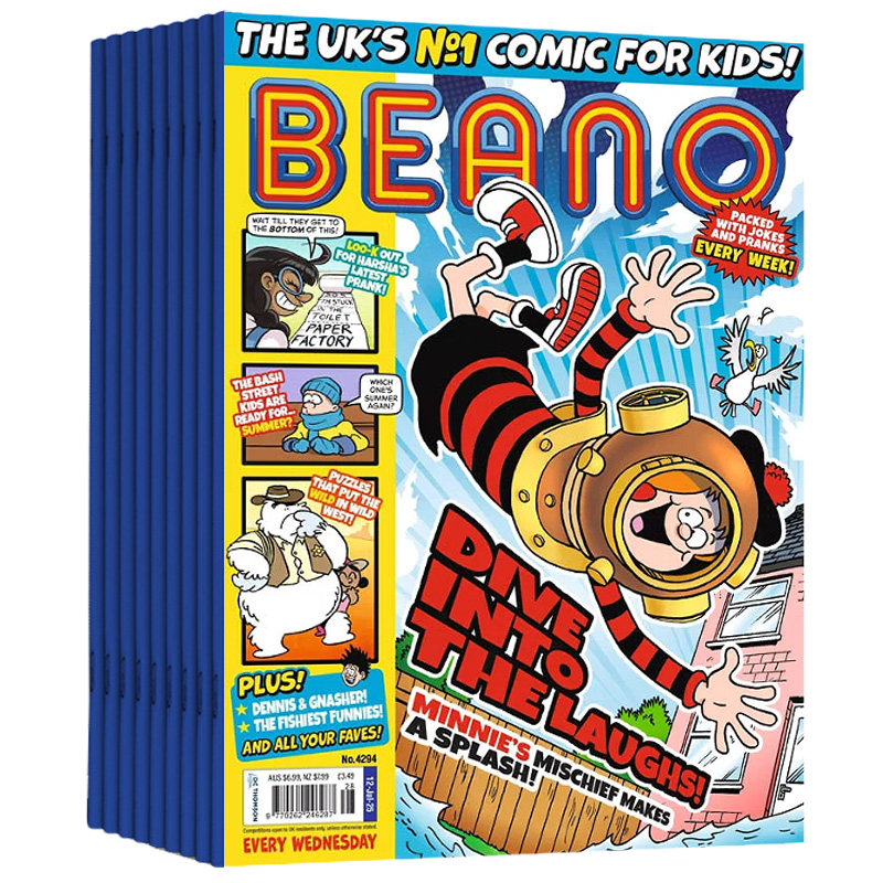 【单期/订阅】Beano 比诺 2026/27年50期订阅订购 英国6-13岁青少年趣味漫画周刊杂志