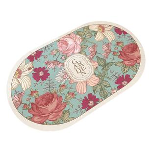 大江地垫厕所浴室门口防滑脚垫卫生间吸水速干地毯洗手间硅藻泥垫