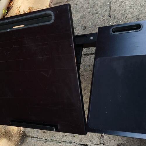 议价Foldable Bedside Office Computer Desk Black With Drawers