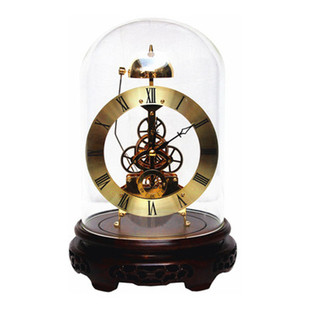 台钟实木座钟复古美式坐式时钟家用客厅桌面台式摆钟老式钟表摆件