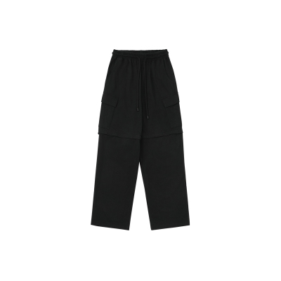 BODYDREAM可拆卸两穿休闲裤男复古做旧直筒工装裤简约短裤阔腿裤