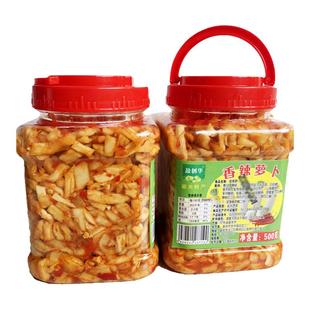 韶关特产盈创华麻辣萝卜600g香辣萝卜干500g下饭菜油炒粤北非建雄
