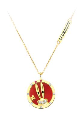 vana海绵宝宝系列蟹老板纯银项链