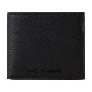 EMPORIO ARMANI/阿玛尼春夏男牛皮革多卡位轻便钱夹钱包卡包一体