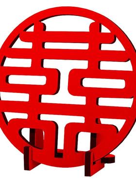 结婚立体喜字小红书创意摆件