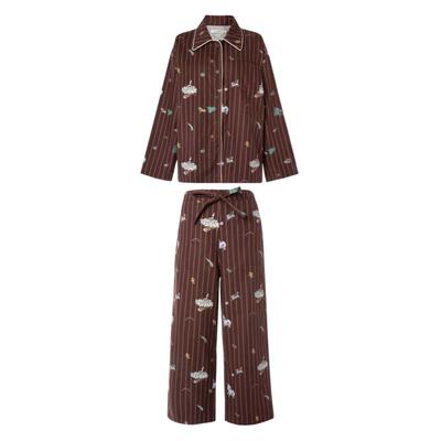 那个野兽磨毛棉野兽派家居服睡衣