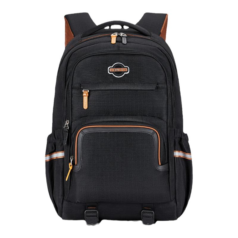 卡拉羊防下坠减负双肩包中学生大学生书包商务通勤休闲电脑背包