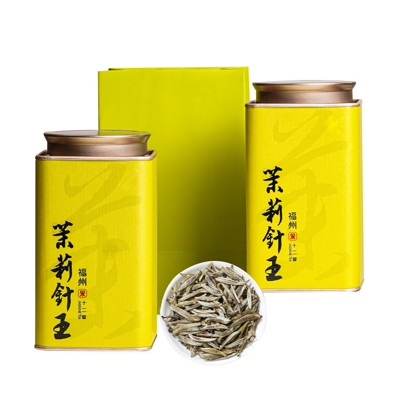 冰糖甜！福州12窨茉莉花茶银针