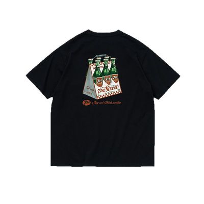 714street复古印花短袖T恤