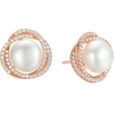 潮宏基花蕊银耳钉s925银