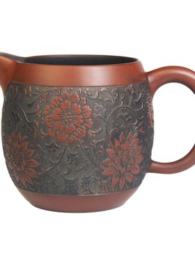广西钦州坭兴陶公道杯大容量茶杯茶海分茶器防烫茶具配件泡茶公杯