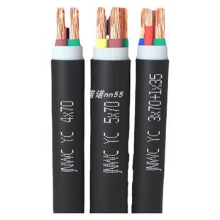 YCW江南通用橡套软电缆线橡胶线JHS水泵3铜芯4/5平方铜线YQ橡皮YZ