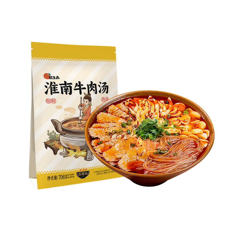 常温牛肉粉丝汤速食食品早餐夜宵