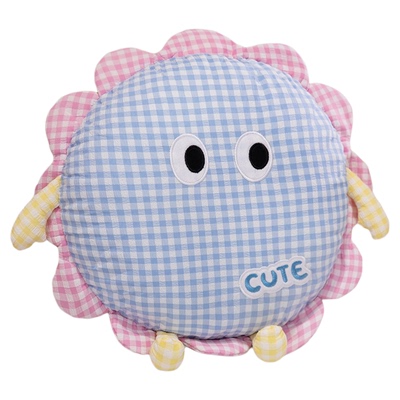 可拆洗太阳花朵抱枕被子两用