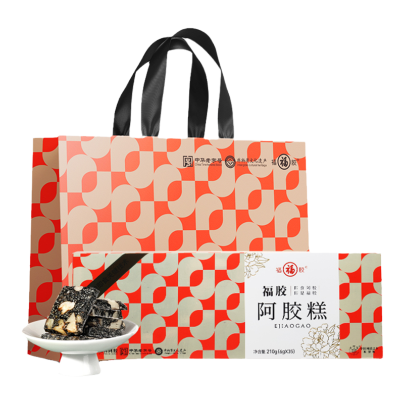 礼盒】福牌阿胶即食固元糕480g即食阿胶糕礼盒母亲节礼物送婆婆