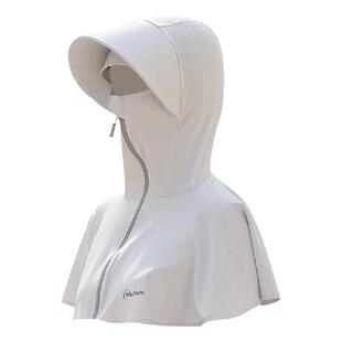 高尔夫冰丝防晒面罩女遮阳夏面纱一体护颈全脸防紫外线透气防晒衣