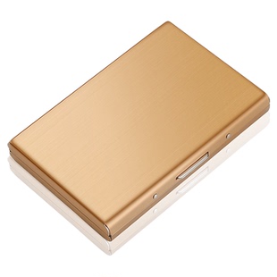 时尚不锈钢金属卡包小巧男款防盗刷男士卡片夹防消磁卡盒信用卡套