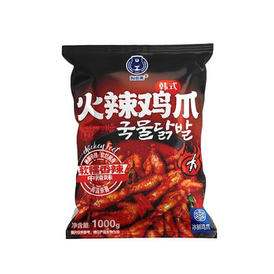 韩式火辣鸡爪1000g装赠拉面