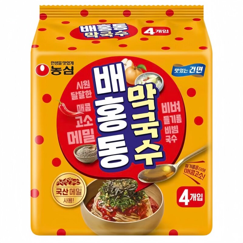 农心甜辣拌面刀削面韩式拌冷面