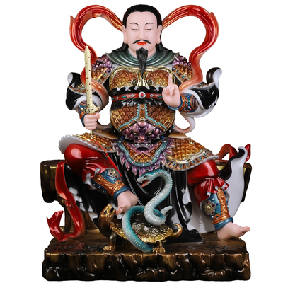 汉白玉真武大帝神像招财镇宅