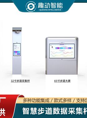 智慧步道跑步健身屏景区公园导览户外AR互动LCD防水屏液晶广告机
