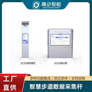 智慧步道跑步健身屏景区公园导览户外AR互动LCD防水屏液晶广告机