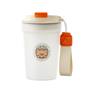 外带早餐杯牛奶杯豆浆杯燕麦随手杯防摔麦片儿童水杯便携塑料杯子