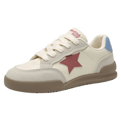 小白鞋时尚休闲平底低跟系带