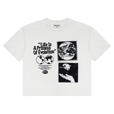 papervoice小众圆领T恤美式休闲