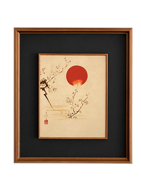 茶室装饰画新中式书房画中画