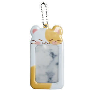 韩国ducky world狗狗仓鼠猫咪兔子韩周3寸相片收纳追星小卡套挂件