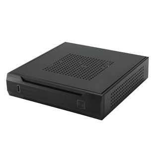 SKTC TX01迷你小机箱thin itx机箱静音工控掌上电脑mini半高 背挂