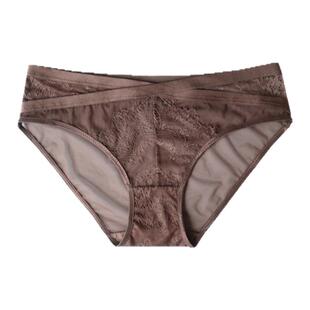 纯欲风欧美质感显细腰蕾丝内裤女2026新款纯棉裆性感网纱透气夏季