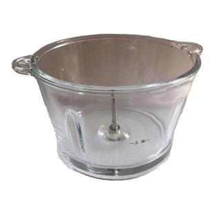 三的绞肉机玻璃碗配件碗不锈钢碗玻璃缸通用奥克斯金正玻璃杯大全