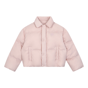 mostwanted小花刺绣翻领面包羽绒服女款冬季新款通勤百搭