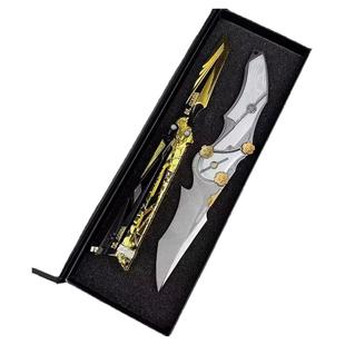 北极星弹簧刀三角洲行动周边近战伸缩金属武器cos男玩具模型合金6