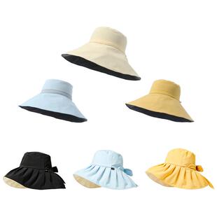 [博主同款]needs uvcut防晒帽女防紫外线遮阳帽加大檐太阳帽子女