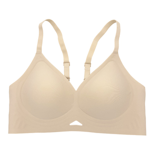 戴美康5501小胸薄款果冻胶内衣女舒适聚拢提拉防下垂无痕光面文胸