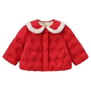 【限时福利】 moimoln小云朵童装25年冬新款女童羽绒服时尚外套